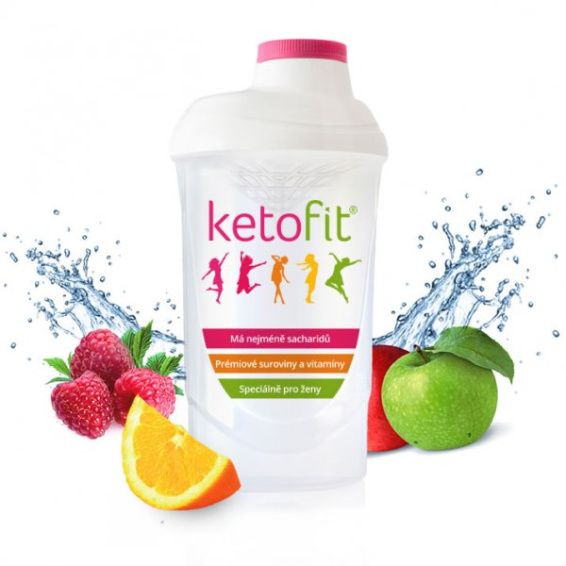 Shaker 500 ml k proteinové dietě Ketofit