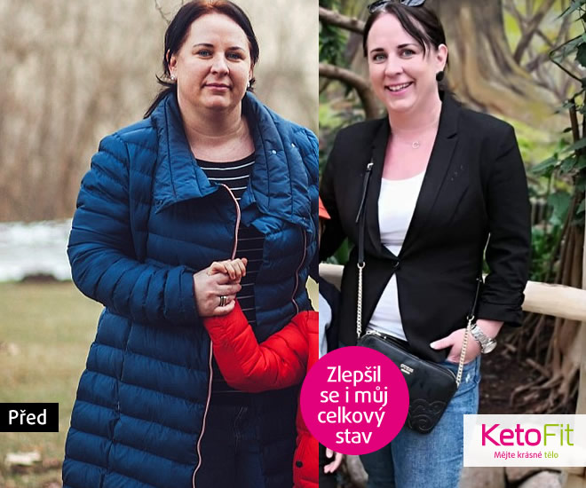 Před a po keto dieta KetoFIt
