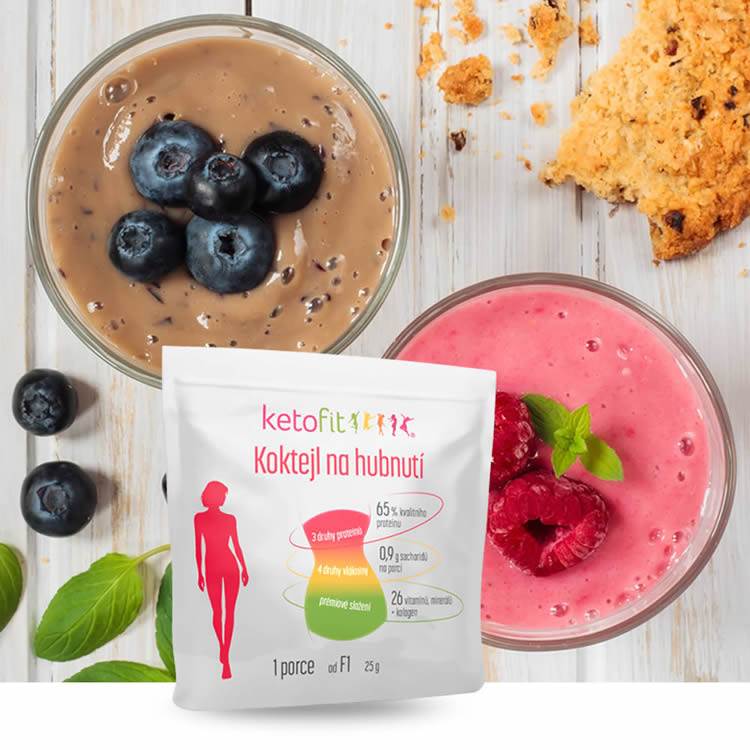Proteinový koktejl Ketofit na cesty 50 sáčků - ovocné | Ketofit - keto ...