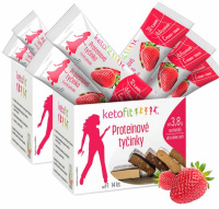 MEGAPACK proteinových low carb tyčinek Fresh jahoda 60 g, 28 ks