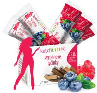 Proteinová tyčinka Borůvka a rybíz 14 ks