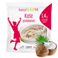 Proteinová krupičná kaše Ketofit kokos, 5 porcí