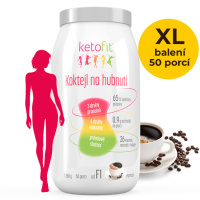 Espresso proteinový koktejl Ketofit pro aktivní život 1 260 g, 50 porcí