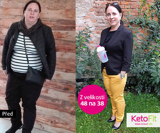 Před a po keto dieta KetoFit