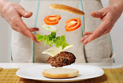 Vegan burger s minimem sacharidů