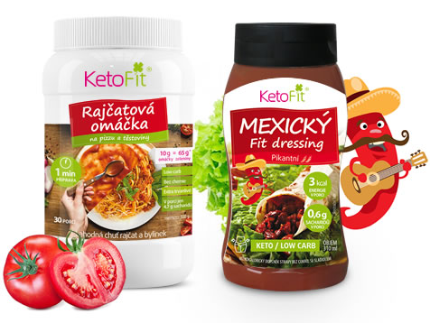 Mexický dressing a keto rajčatová omáčka