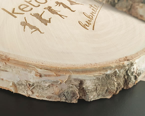 Kvalitní přírodní dřevo bez opracování - břízové kolečko