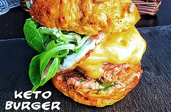 Recept na keto burger bez sacharidů